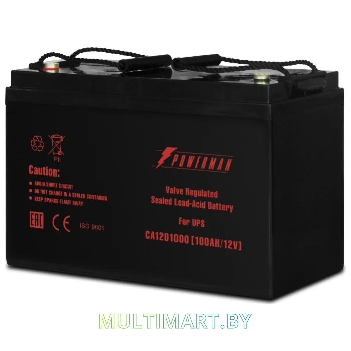 Аккумулятор для ИБП Powerman CA121000/UPS (12В/100 А·ч)